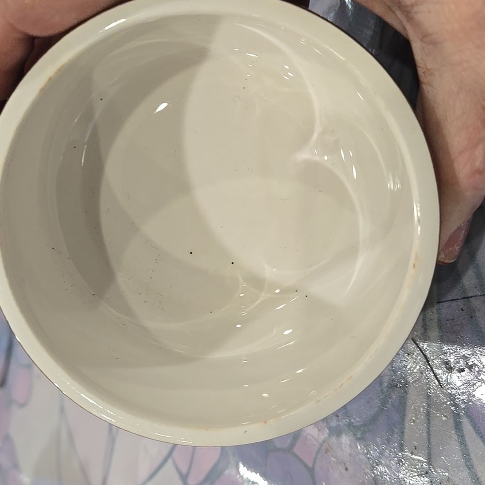 Mikasa Mediterraneia Brown and White Sugar Bowl - Picture 3 of 4